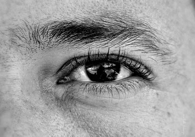 Extreme close up of human eye