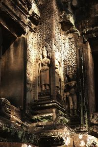 Interior of old temple building