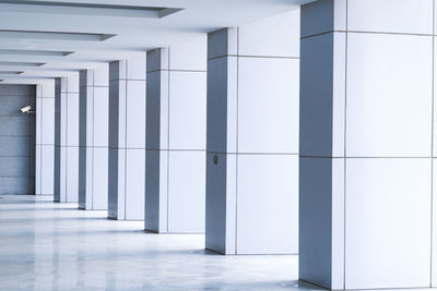 Empty corridor in modern building