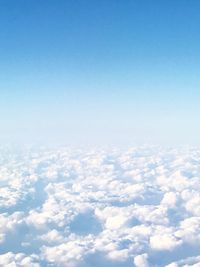 Aerial view of clouds in sky