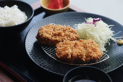 Close-up of food in plate