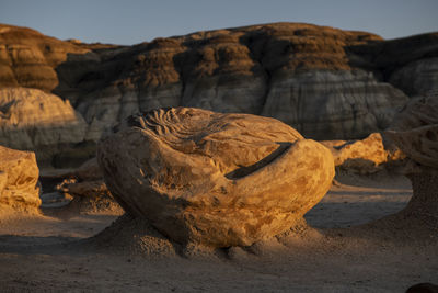 Wild rock formations in the desert wilderness of new mexico