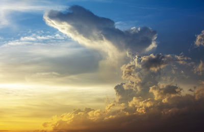 Low angle view of clouds in sky