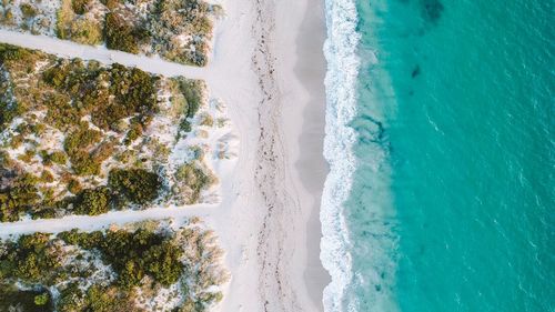 Directly above shot of beach