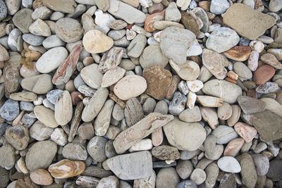Full frame shot of pebbles