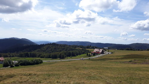 Scenic view of landscape against sky