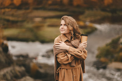 Young woman looking at camera