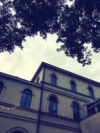 Low angle view of building against sky