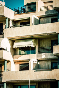 Low angle view of residential building