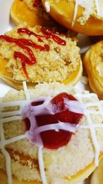 Close-up of served food in plate