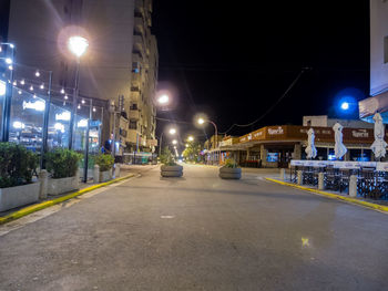 City street at night