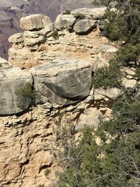 View of rock formations