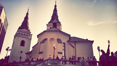 Low angle view of church