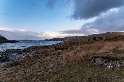 Scenic view of sea against sky