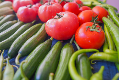 Close-up of tomatoes in market