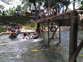 People in water