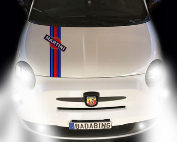 Close-up of information sign