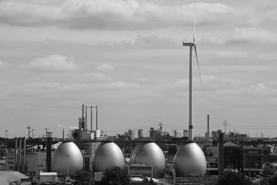 Factory against sky