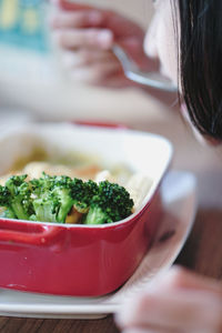 Close-up of vegetables in bowl