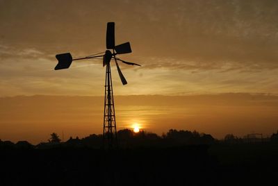 Sunset over landscape