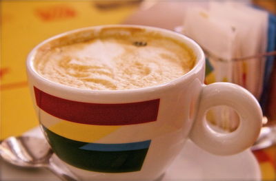 Close-up of coffee cup