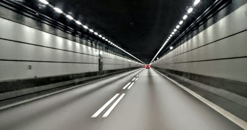 Illuminated tunnel