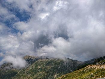 Scenic view of land against sky