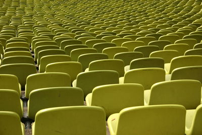 Full frame shot of empty chairs