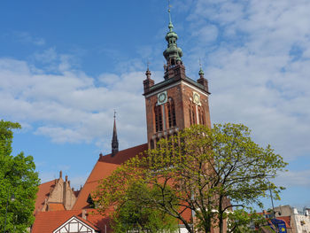 Low angle view of building against sky