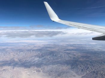 Aerial view of clouds over landscape