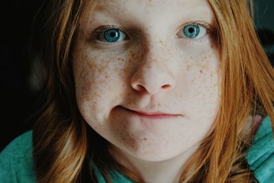 Close-up portrait of young woman