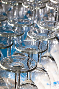 Full frame shot of wineglasses