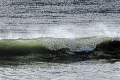 Waves splashing in water