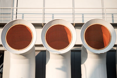 Air ducts outside building