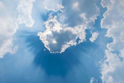 Low angle view of clouds in sky