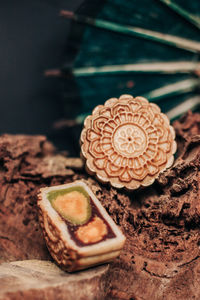 Close-up of chocolate cake