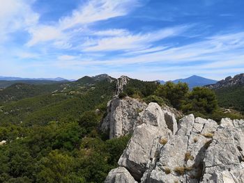 Scenic view of mountain against sky