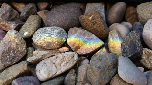 Full frame shot of pebbles