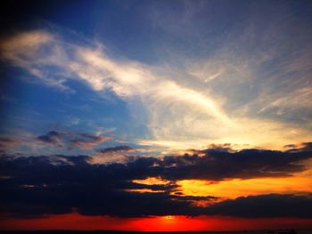 Scenic view of sky at sunset