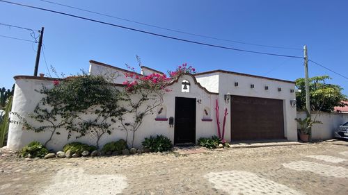 Exterior of building against clear sky