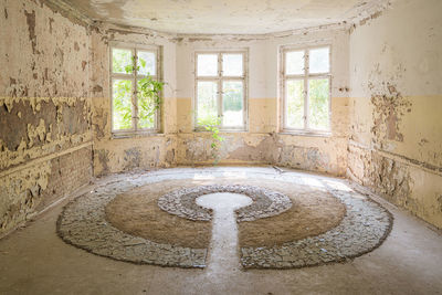 Interior of abandoned house