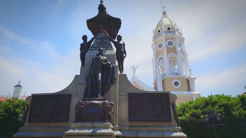 Low angle view of church against sky