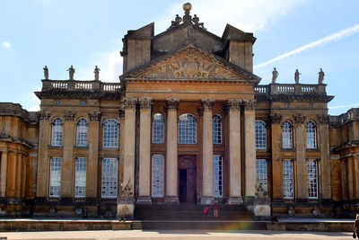 Low angle view of historical building