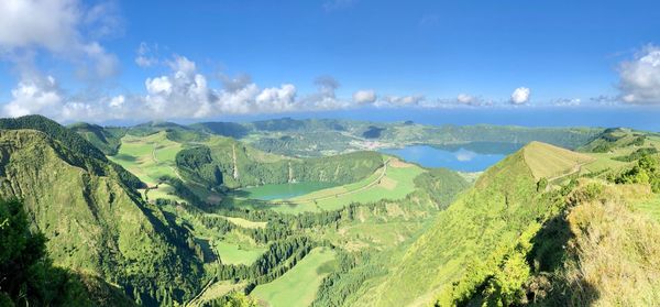 Panoramic view of landscape against sky