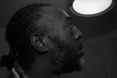 Close-up portrait of man