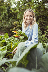 Portrait of a smiling young woman