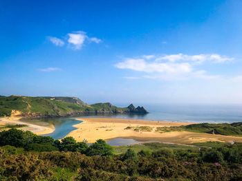 Scenic view of sea against sky