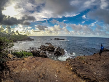 Scenic view of sea against sky