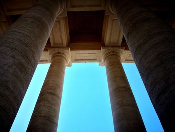 Low angle view of historical building