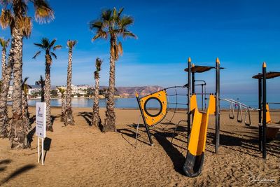 Panoramic view of people on beach